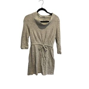 Anthropologie SATURDAY SUNDAY Womens Sweatshirt Dress Cowl Neck Gray S